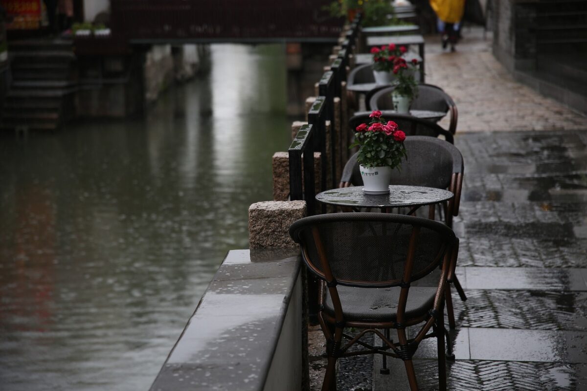 Quimper sous la pluie