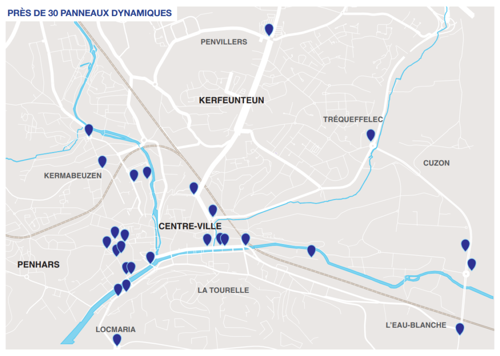 plan des parkings de quimper
